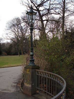 Lampe im Hofgarten